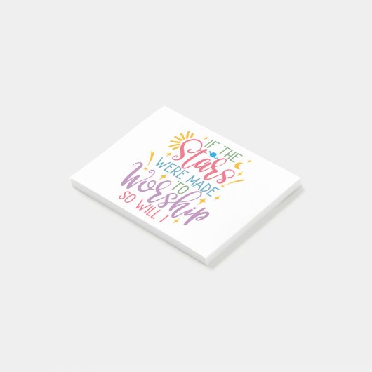 Als de sterren worden bekroond, zal ik dat ook doe post-it® notes (Schuin)
