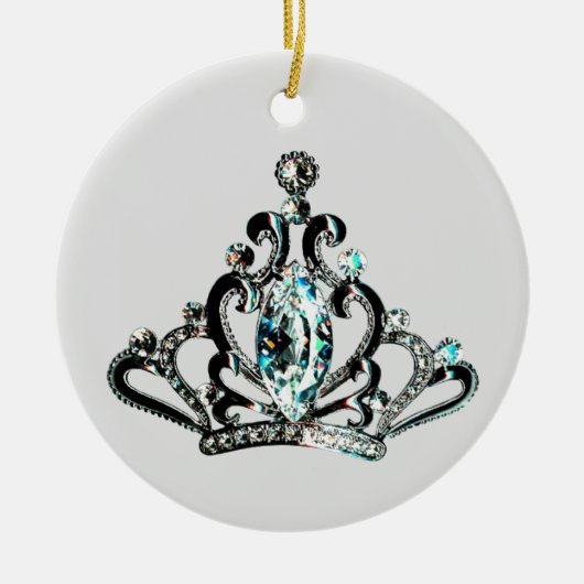 "Als de Tiara het past, Draag het! Keramisch Ornam Ornament (Voorkant)