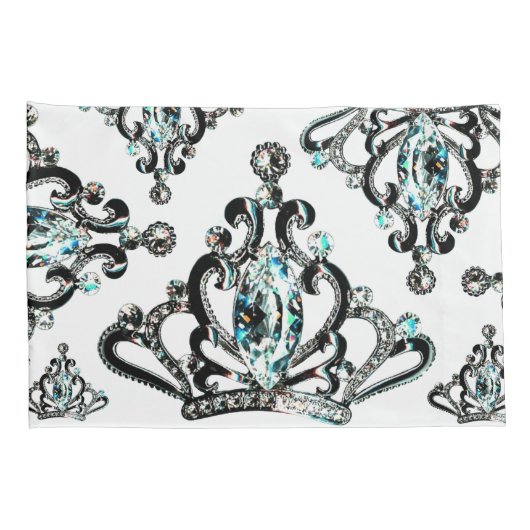 "Als de Tiara het past, Draag het!" Kussensloop (Achterkant-Rechts)
