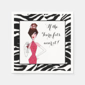 "Als de Tiara het past... Draag het!" Servetten (Voorkant)