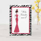 "Als de Tiara past - Draag het!" Kaart (Gele Bloem)