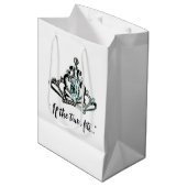 "Als de Tiara past..." Medium Cadeauzakje (Voorkant Gekanteld)