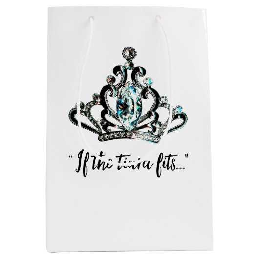 "Als de Tiara past..." Medium Cadeauzakje (Voorkant)