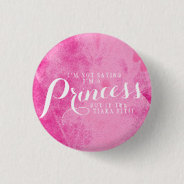 Als de tiara past. ronde button 3,2 cm
