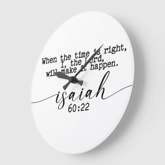 Als de tijd rijp is, ben ik de Heer Grote Klok (Hoek)