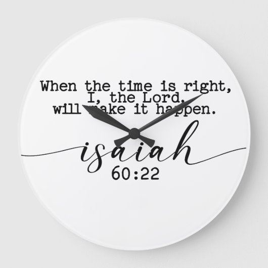 Als de tijd rijp is, ben ik de Heer Grote Klok (Voorkant)