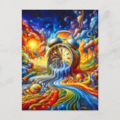 Als de tijd wegsmelt briefkaart (Voorkant)