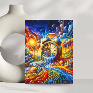 Als de tijd wegsmelt briefkaart