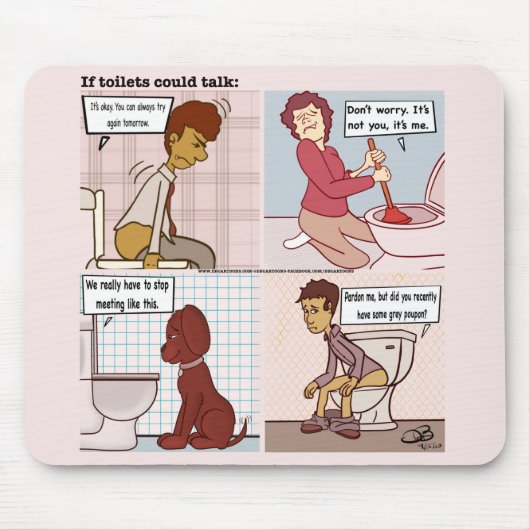 Als de toiletten Muismat konden spreken (Voorkant)