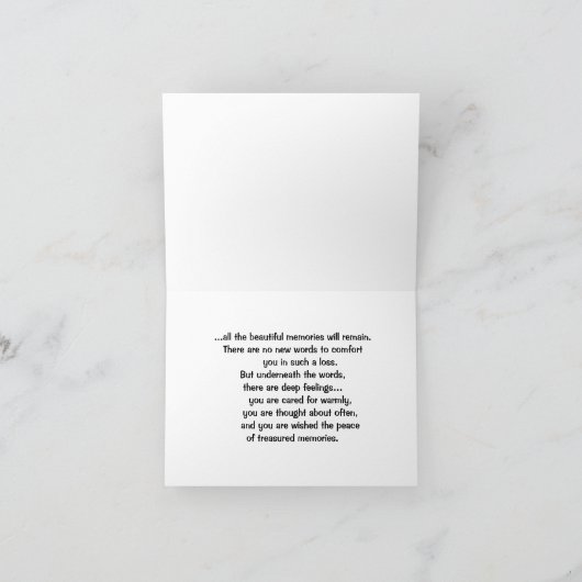 Als de tranen voorbij zijn medeleven kaart (Binnen)