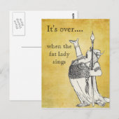 Als de Vetdame zingt Briefkaart (Voorkant / Achterkant)