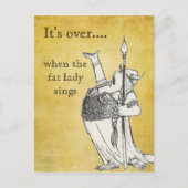 Als de Vetdame zingt Briefkaart (Voorkant)