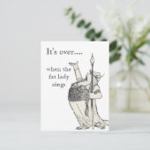 Als de Vetdame zingt Briefkaart (Staand voorkant)