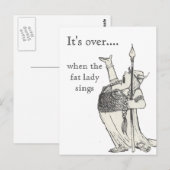 Als de Vetdame zingt Briefkaart (Voorkant / Achterkant)