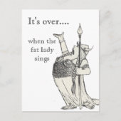 Als de Vetdame zingt Briefkaart (Voorkant)