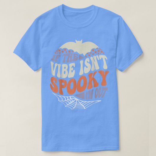 Als de Vibe niet gek is, ben ik weg, Groovy Hallow T-shirt (Design voorkant)