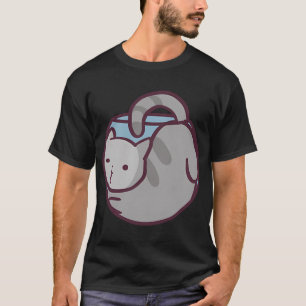 Als de viskom past, gaat de kat zitten t-shirt
