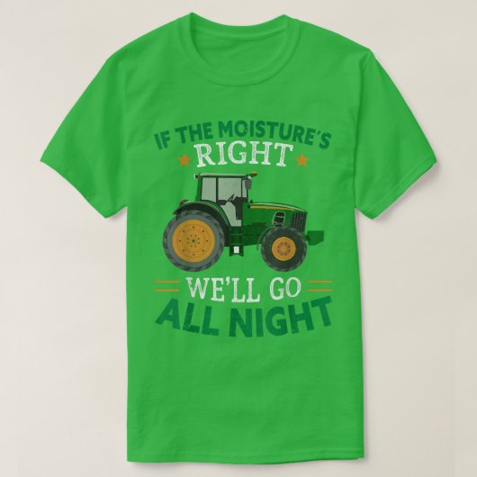 Als de vocht de juiste grappige boer is t-shirt (Design voorkant)