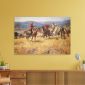 Als de wet de kansen verkleint door CM Russell Canvas Afdruk (Insitu (Woonkamer))