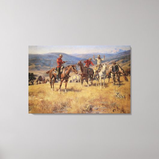 Als de wet de kansen verkleint door CM Russell Canvas Afdruk (Voorkant)