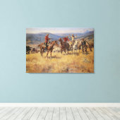 Als de wet de kansen verkleint door CM Russell Canvas Afdruk (Insitu (Houten vloer))