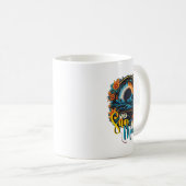 Als de zon maan ontmoet, hemelse vibes, eclips koffiemok (Voorkant rechts)