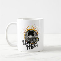 Als de zon maan ontmoet, verduistert de zwarte wit