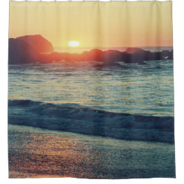 Als de zon ondergaat..... douchegordijn