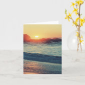 Als de zon ondergaat..... kaart (Gele Bloem)