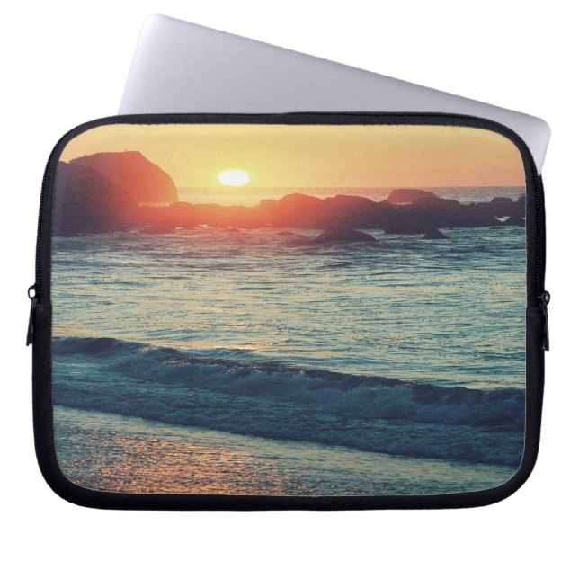 Als de zon ondergaat..... laptop sleeve (Voorkant)