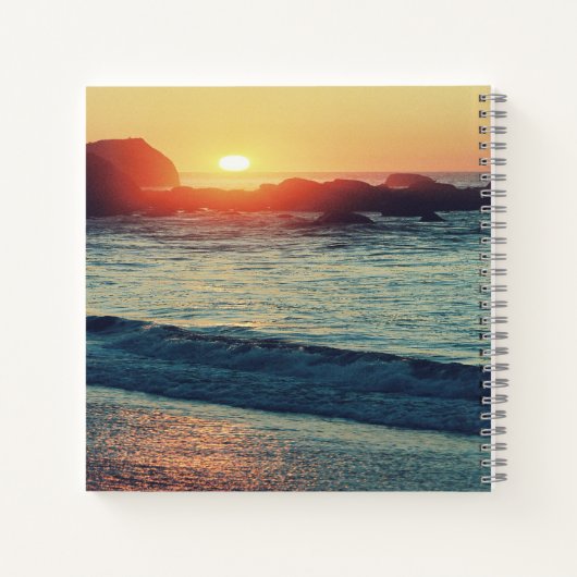 Als de zon ondergaat..... notitieboek (Achterkant)