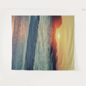 Als de zon ondergaat..... wandkleed (Voorkant (horizontaal))