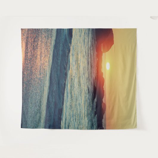 Als de zon ondergaat..... wandkleed (Voorkant (horizontaal))