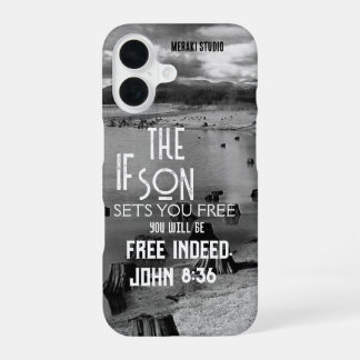"als de zoon je vrijlaat, zul je het T-shirt vrijg iPhone 16 Hoesje