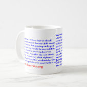 Als democraat. koffiemok (Voorkant links)