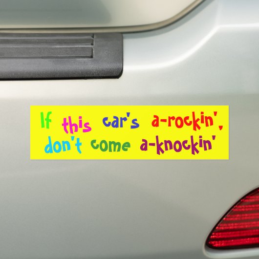 Als deze auto bumpersticker (Op auto)