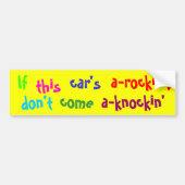 Als deze auto bumpersticker (Voorkant)