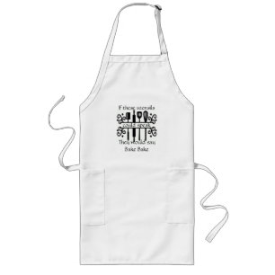 Als deze hulpmiddelen Apron kunnen spreken Lang Schort