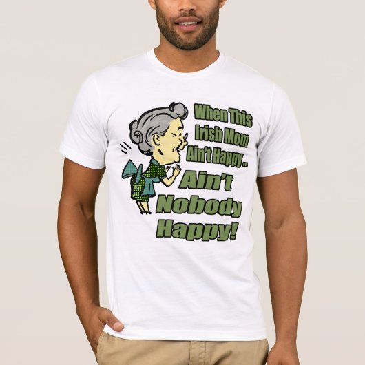 Als deze Ierse moeder geen vrolijk T-shirt heeft (Voorkant)