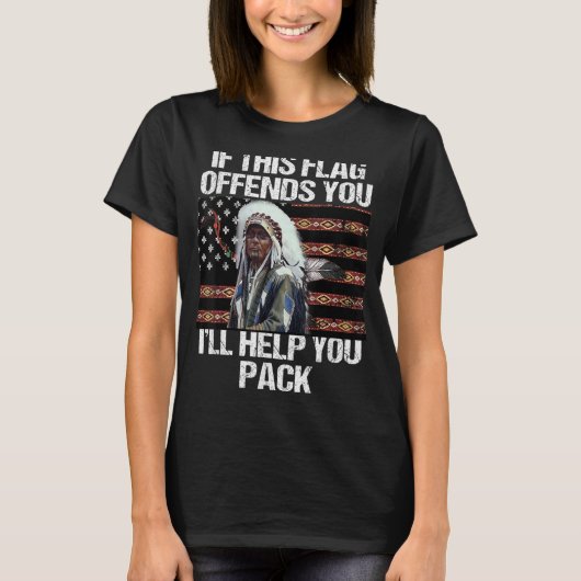Als deze vlag je aanbiedt, help ik je Ameri te pak T-shirt (Voorkant)
