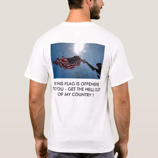 ALS DEZE VLAG OFFENSIEF IS T-SHIRT (Achterkant)