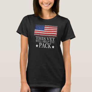 Als deze vlag u aanbiedt, helpt deze Vet u Pa T-shirt