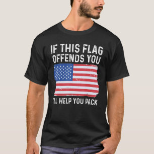 Als deze vlag u aanbiedt, kunt u patriot verpakken t-shirt