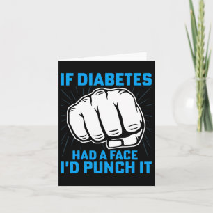 Als Diabetes een gezicht had, zou ik het Diabetes  Kaart