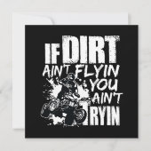 Als Dirt Aint Flyin u denkt Tryin ATV Rider Kaart (Voorkant)
