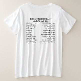 Als dit concert-T-shirt met maximaal 4x opgerold Grote Maat T-shirt