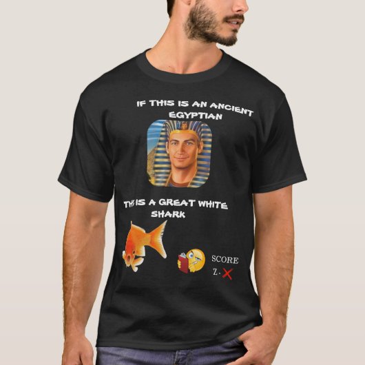 ALS DIT EEN OUDE EGYPTER IS, IS DIT EEN GROTE WIT T-SHIRT (Voorkant)