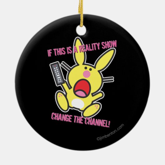 Als dit een Show van de Realiteit is Keramisch Ornament (Achterkant)
