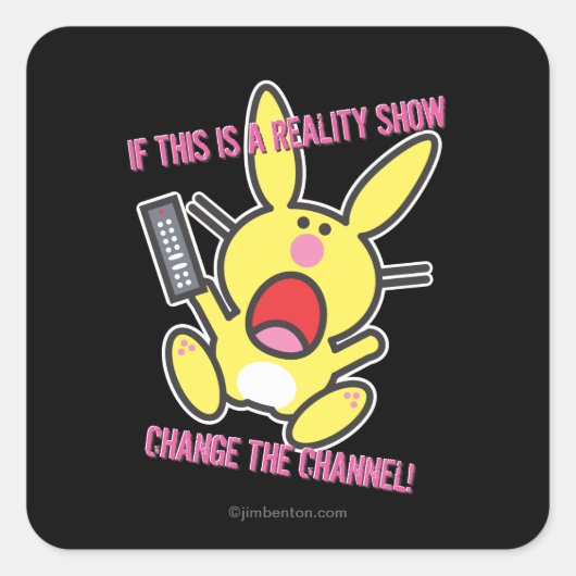 Als dit een Show van de Realiteit is Vierkante Sticker (Voorkant)
