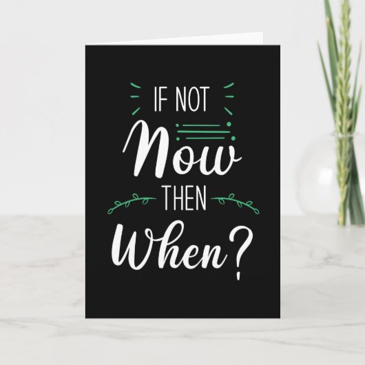 Als dit niet nu gebeurt, wanneer kaart (Voorkant)